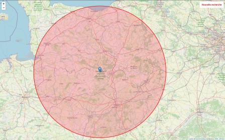 Mont des Avaloirs, altitude 416,30 m, located the northern end of the Mayenne department