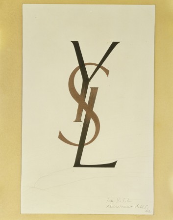 Logotype YSL signé Cassandre, 1962