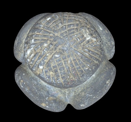 Carved stone ball, avr. 2020 Carved stone ball