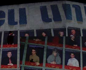 Photo du mur du Lieu Unique à Nantes - Dj Pete_LP (La Puce) et Valdor (mangedique)